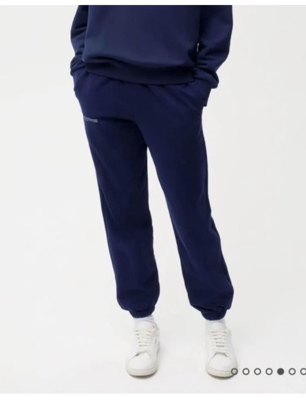 Pangaia Track Pants Sweats Sweatpants Joggers Lounge Navy Blue Stretchy Baggy S